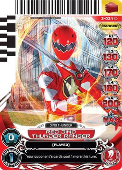 Red Dino Thunder Ranger 034